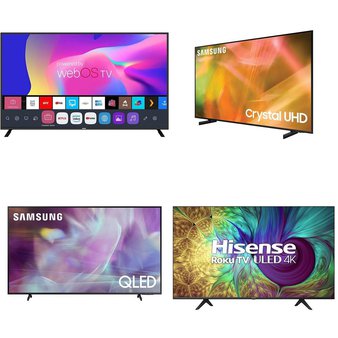 50 Pcs – LED/LCD TVs – Refurbished (GRADE A, GRADE B) – RCA, Samsung, HISENSE, Philips