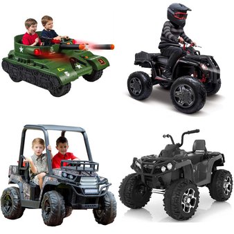 6 Pallets – 19 Pcs – Toys – Vehicles – Customer Returns – Huffy, Action Wheels, Rideamals, Realtree