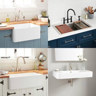 Pallet – 10 Pcs – Kitchen & Bath Fixtures, Hardware, Decor, Unsorted – Open Box Like New – Signature Hardware, Mirabelle