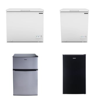 Pallet – 7 Pcs – Bar Refrigerators & Water Coolers, Refrigerators, Freezers – Customer Returns – Galanz, Frigidaire, Great Value