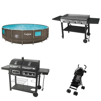 Pallet – 6 Pcs – Grills & Outdoor Cooking, Strollers – Open Box Customer Returns – Expert Grill, BILY, Funsicle, Hyper Tough